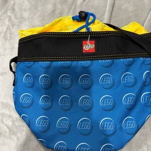 LEGO Blue and Yellow drawstring Bag - NWOT